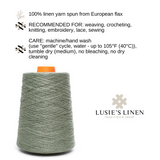 100% Linen Yarn - Antique Green