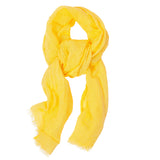 100% Linen Scarf - Bright Yellow