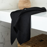 Linen Bath Towel - 100% Linen - Black