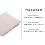 Linen Bath Towel - 100% Linen - Pastel Pink